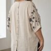 Premium Embroidered Linen Blouse Premium Embroidered Linen Blouse