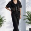 Black Lace Jacket & Pants Set Black Lace Jacket & Pants Set