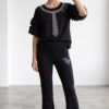 Women's Black Casual Top & Pants Set TATU1268 Women's Black Casual Top & Pants Set TATU1268