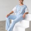 Women's Black Casual Top & Pants Set TATU1268 Women's Black Casual Top & Pants Set TATU1268