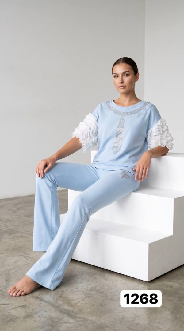 Women's Black Casual Top & Pants Set TATU1268 Women's Black Casual Top & Pants Set TATU1268