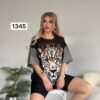 Premium Leopard Graphic Blouse Premium Leopard Graphic Blouse