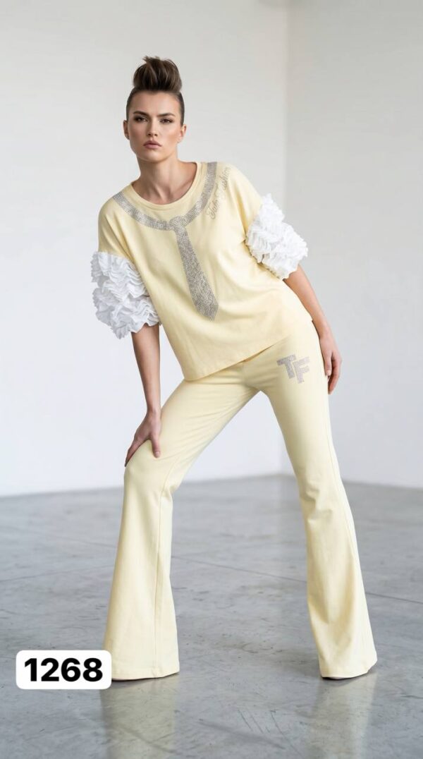 Women's Black Casual Top & Pants Set TATU1268 Women's Black Casual Top & Pants Set TATU1268