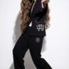 Premium Black Tracksuit Set - TATU1320 Wholesale Premium Black Tracksuit Set - TATU1320 Wholesale