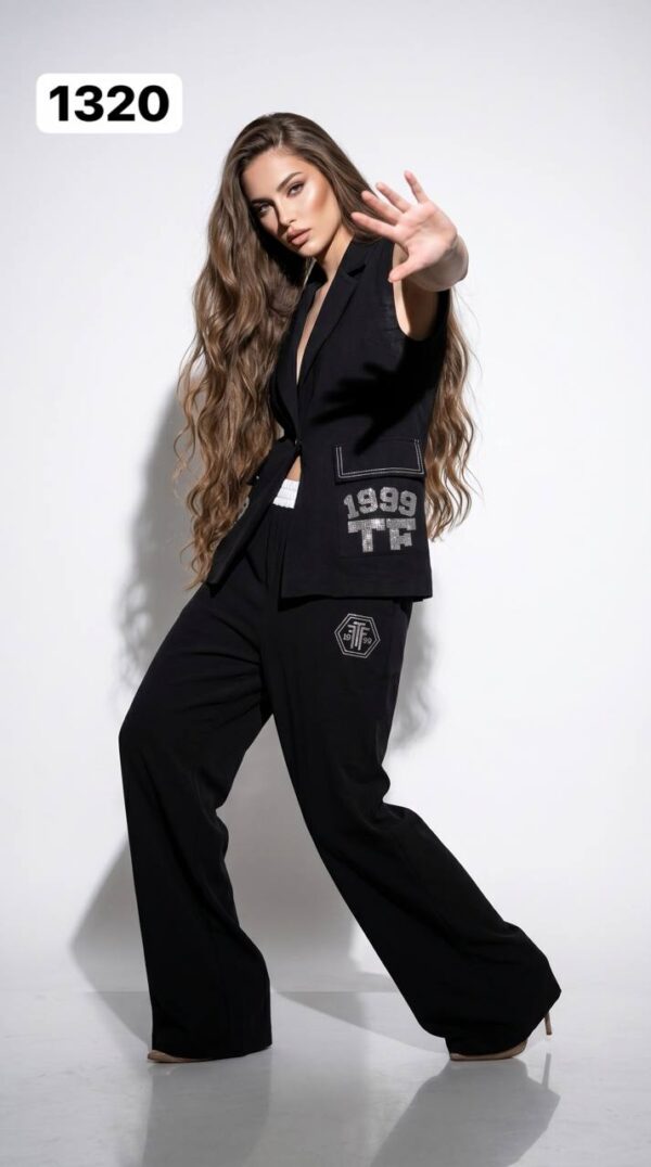 Premium Black Tracksuit Set - TATU1320 Wholesale Premium Black Tracksuit Set - TATU1320 Wholesale