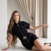 Black Distressed Denim Playsuit Wholesale Black Distressed Denim Playsuit Wholesale