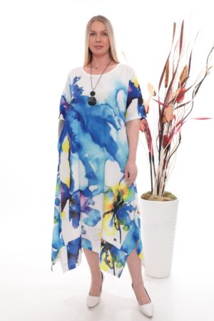 Floral Print A-Line Dress - Wholesale Floral Print A-Line Dress - Wholesale