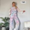 Women's Leopard Print Two-Piece Set with Lace Details Women's Leopard Print Two-Piece Set with Lace Details