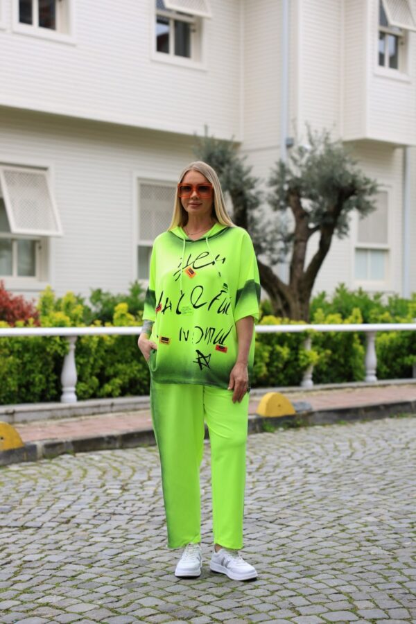 Neon Green Tracksuit Set - Premium Two-Piece