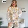 Women's Leopard Print Two-Piece Set with Lace Details Women's Leopard Print Two-Piece Set with Lace Details