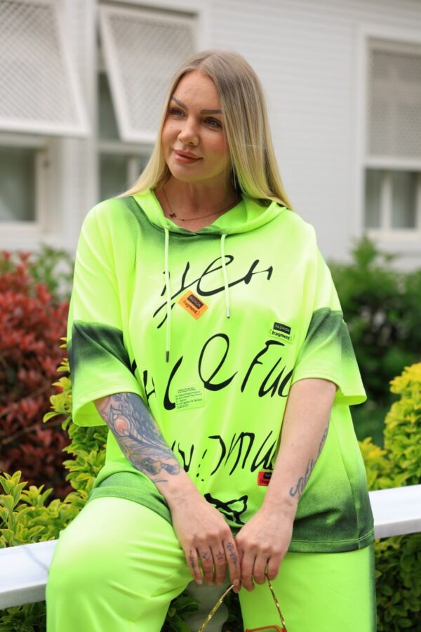 Neon Green Tracksuit Set - Premium Two-Piece
