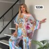 Artistic Print Two-Piece Set - Premium Top & Pants