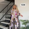 Artistic Print Two-Piece Set - Premium Top & Pants