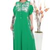 Metallic Accent Cold-Shoulder Jumpsuit Metallic Accent Cold-Shoulder Jumpsuit