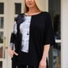 Black & White Abstract Top Bottom Set