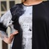 Black & White Abstract Top Bottom Set