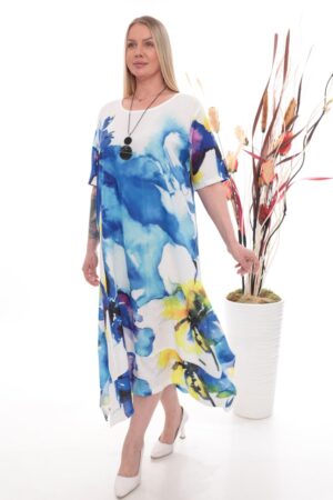 Floral Print A-Line Dress - Wholesale