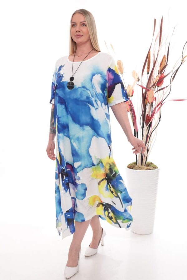 Floral Print A-Line Dress - Wholesale Floral Print A-Line Dress - Wholesale