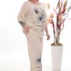 Botanical Print Knit Set - Premium Two-Piece Ensemble