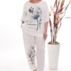 Botanical Print Knit Set - Premium Two-Piece Ensemble