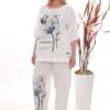 Botanical Print Knit Set - Premium Two-Piece Ensemble