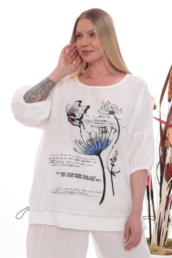 Botanical Print Knit Set - Premium Two-Piece Ensemble
