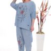 Botanical Print Knit Set - Premium Two-Piece Ensemble