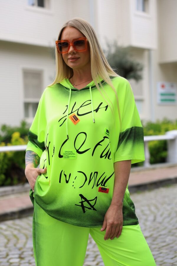 Neon Green Tracksuit Set - Premium Two-Piece