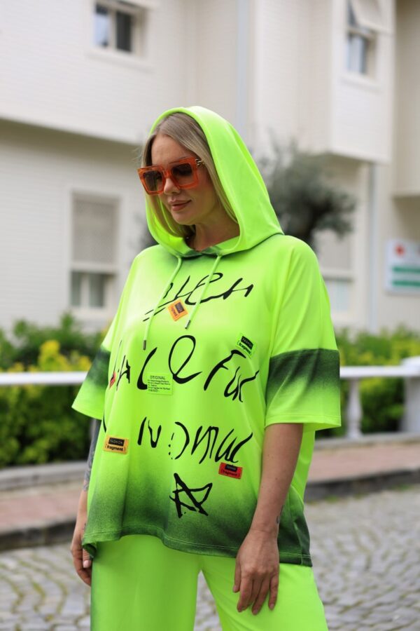 Neon Green Tracksuit Set - Premium Two-Piece