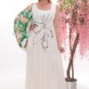Artistic Print Bomber Jacket and Tiered Maxi Skirt Set Artistic Print Bomber Jacket and Tiered Maxi Skirt Set