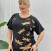 Premium Dragonfly Print Blouse - Wholesale Fashion Top Premium Dragonfly Print Blouse - Wholesale Fashion Top