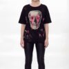 Skull Heart Graphic T-Shirt PQ5386 Skull Heart Graphic T-Shirt PQ5386