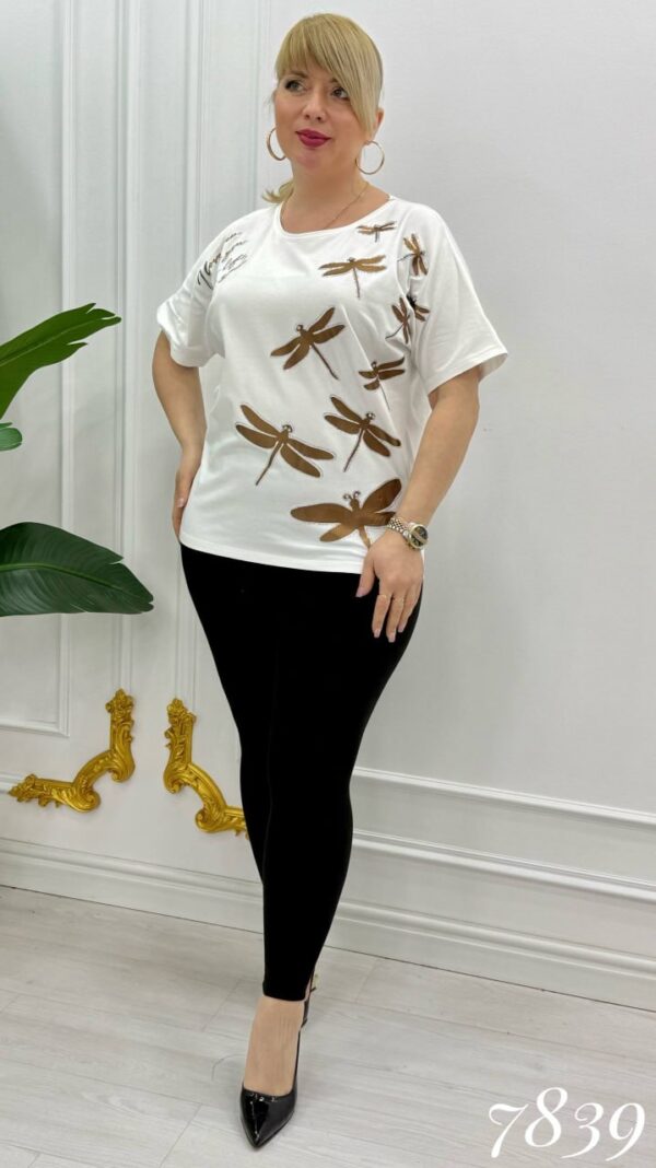 Premium Dragonfly Print Blouse - Wholesale Fashion Top Premium Dragonfly Print Blouse - Wholesale Fashion Top