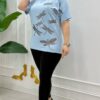 Premium Dragonfly Print Blouse - Wholesale Fashion Top Premium Dragonfly Print Blouse - Wholesale Fashion Top