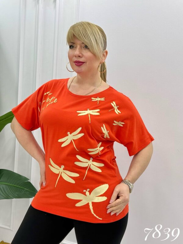 Premium Dragonfly Print Blouse - Wholesale Fashion Top Premium Dragonfly Print Blouse - Wholesale Fashion Top