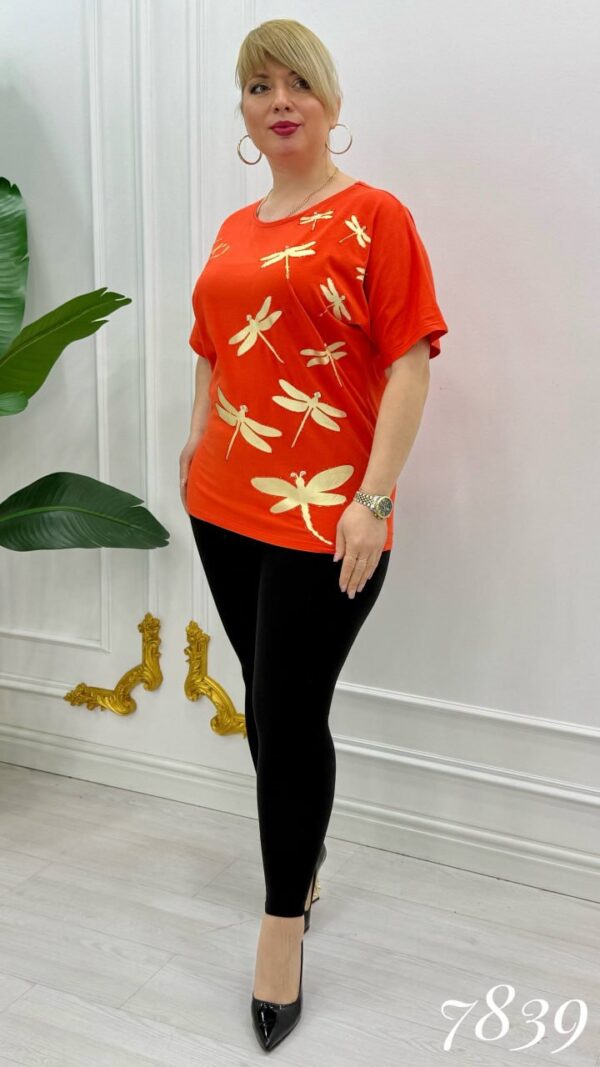 Premium Dragonfly Print Blouse - Wholesale Fashion Top Premium Dragonfly Print Blouse - Wholesale Fashion Top