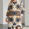 Premium Mixed Print Shirt Dress Premium Mixed Print Shirt Dress