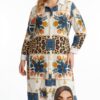 Premium Mixed Print Shirt Dress Premium Mixed Print Shirt Dress