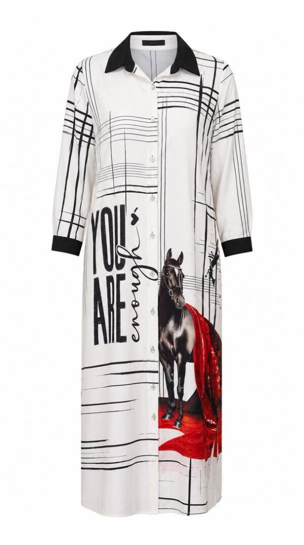Contemporary Graphic Print Shirt Dress Contemporary Graphic Print Shirt Dress