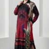 Designer Printed Shirt Dress with Peacock Motif Designer Printed Shirt Dress with Peacock Motif