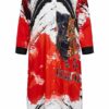 Premium Animal Print Dress - Red Multi Size Premium Animal Print Dress - Red Multi Size