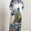 Premium Animal Print Shirt Dress with Embroidered Details Premium Animal Print Shirt Dress with Embroidered Details