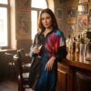 Artistic Floral Print Color-Block Shirt Artistic Floral Print Color-Block Shirt