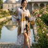 Elegant Abstract Print High-Low Oversized Shirt Dress Elegant Abstract Print High-Low Oversized Shirt Dress