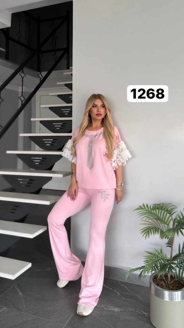 Women's Black Casual Top & Pants Set TATU1268 Women's Black Casual Top & Pants Set TATU1268