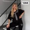 Women's Black Casual Top & Pants Set TATU1268 Women's Black Casual Top & Pants Set TATU1268