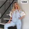 Women's Black Casual Top & Pants Set TATU1268 Women's Black Casual Top & Pants Set TATU1268