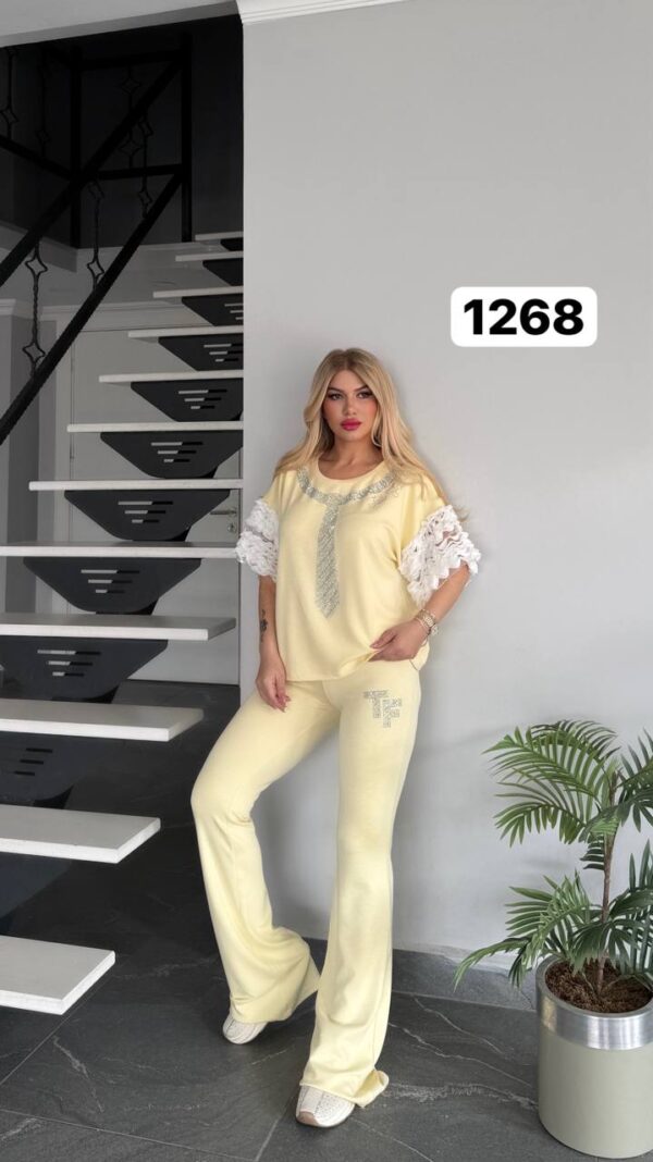 Women's Black Casual Top & Pants Set TATU1268 Women's Black Casual Top & Pants Set TATU1268