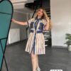 Premium Denim Shirt Dress with Belt Premium Denim Shirt Dress with Belt
