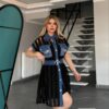 Premium Denim Shirt Dress with Belt Premium Denim Shirt Dress with Belt